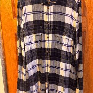American Eagle Plaid Button Up
